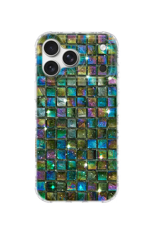 Emerald Grid Sparkle