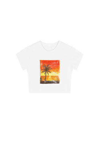 Golden Palm Sunset