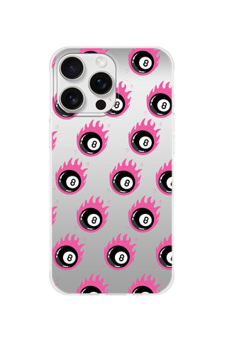 Pink Flame 8 Ball