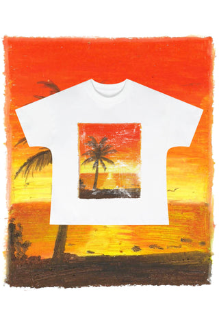 Golden Palm Sunset
