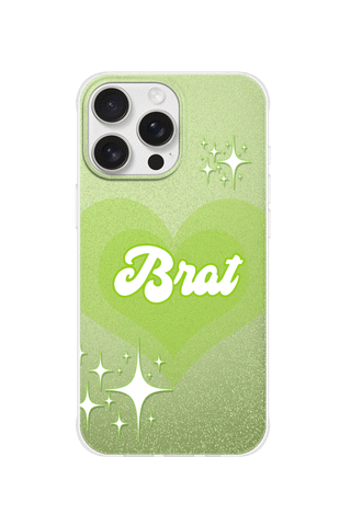 Glittery Brat Green Premium iPhone Case with MagSafe Glittery Brat Green Premium iPhone Case with MagSafe