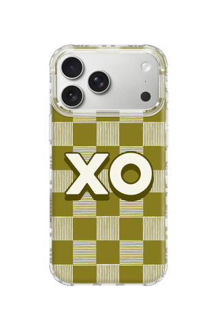 Custom Monogram iPhone 18 Pro Max Case, matcha grid Design by MultiCustomize