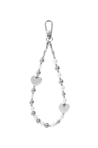 Phone Charm - Silver Pulse