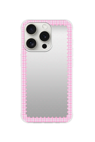 Pink Gingham Edge