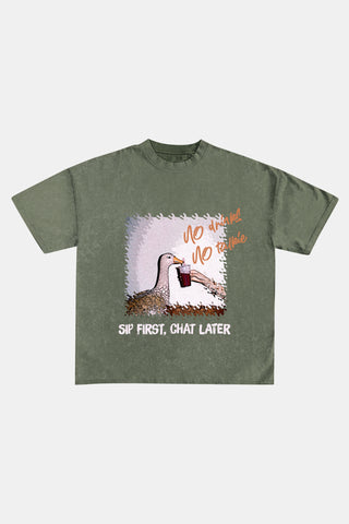 No Drinks No Talkie - Vintage