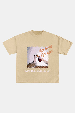 No Drinks No Talkie - Vintage