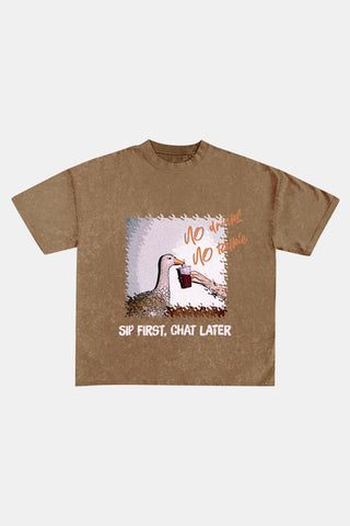 No Drinks No Talkie - Vintage