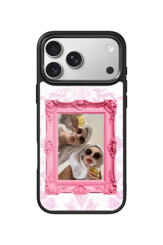 Custom Photo iPhone 17 Pro Max Case, Rose Vintage Frame Design by MultiCustomize