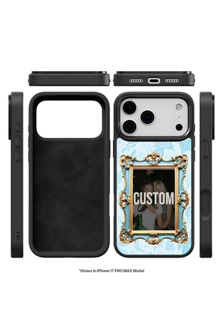 Exploded view showing multi-layer protection and MagSafe ring of custom iPhone case by MultiCustomize