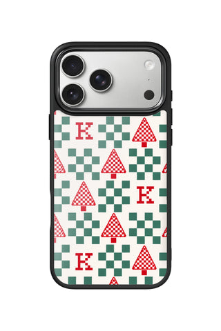 Custom initial iPhone 18 Pro Max Case, holiday check Design by MultiCustomize