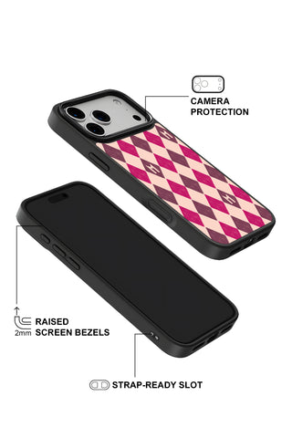 Raised camera bezel protection on personalized iPhone case by MultiCustomize