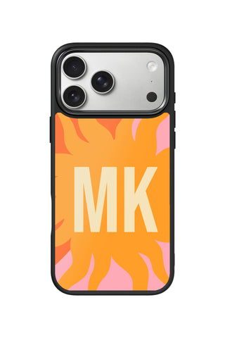 Custom initials iPhone 17 Pro Max Case, Sunset Aesthetic Design by MultiCustomize
