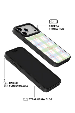 Raised camera bezel protection on personalized iPhone case by MultiCustomize