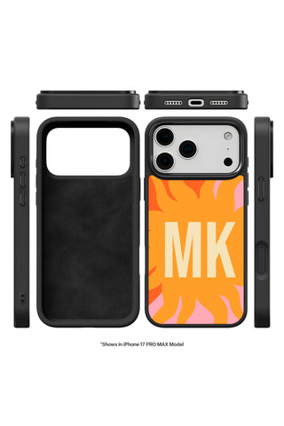 Exploded view showing multi-layer protection and MagSafe ring of custom iPhone case by MultiCustomize