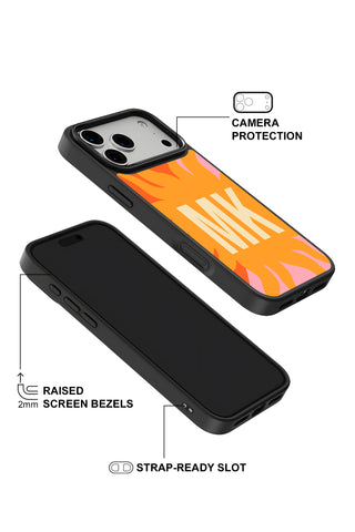 Raised camera bezel protection on personalized iPhone case by MultiCustomize