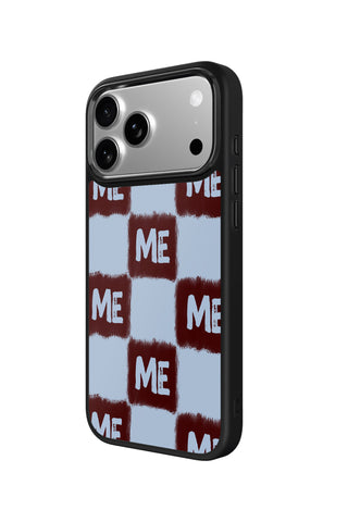 Side view and button details of custom monogram iPhone case by MultiCustomize