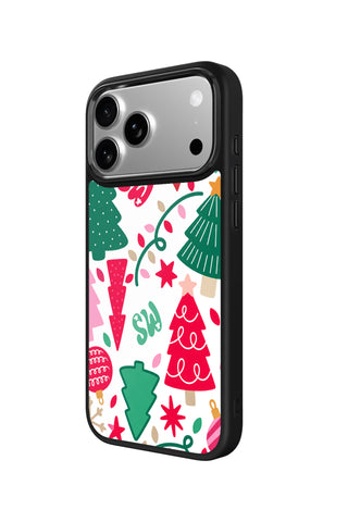 Side view and button details of custom monogram iPhone case by MultiCustomize