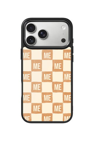 Custom Monogram iPhone 17 Pro Max Case, Honey Check Design by MultiCustomize