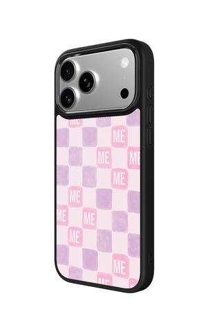 Side view and button details of custom monogram iPhone case by MultiCustomize