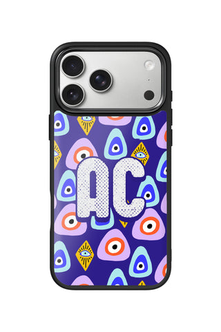Custom Monogram iPhone 18 Pro Max Case, lucky gaze Design by MultiCustomize
