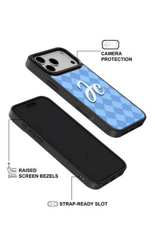 Raised camera bezel protection on personalized iPhone case by MultiCustomize