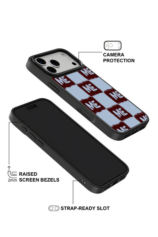 Raised camera bezel protection on personalized iPhone case by MultiCustomize