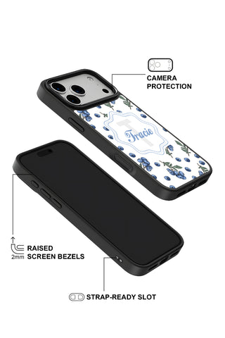Raised camera bezel protection on personalized iPhone case by MultiCustomize