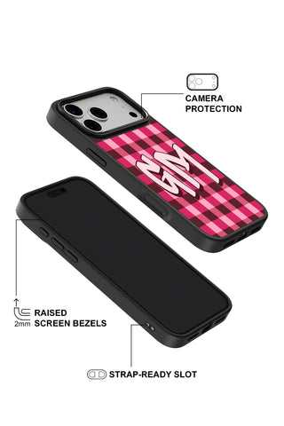 Raised camera bezel protection on personalized iPhone case by MultiCustomize