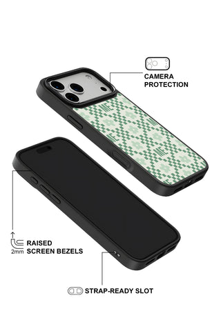 Raised camera bezel protection on personalized iPhone case by MultiCustomize