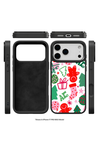 Exploded view showing multi-layer protection and MagSafe ring of custom iPhone case by MultiCustomize
