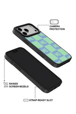 Raised camera bezel protection on personalized iPhone case by MultiCustomize