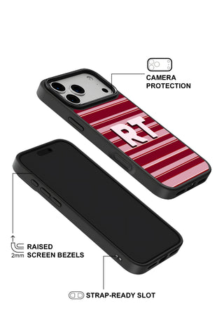 Raised camera bezel protection on personalized iPhone case by MultiCustomize