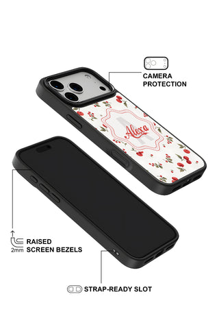Raised camera bezel protection on personalized iPhone case by MultiCustomize
