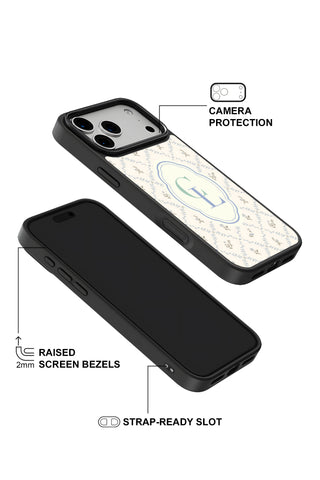 Raised camera bezel protection on personalized iPhone case by MultiCustomize