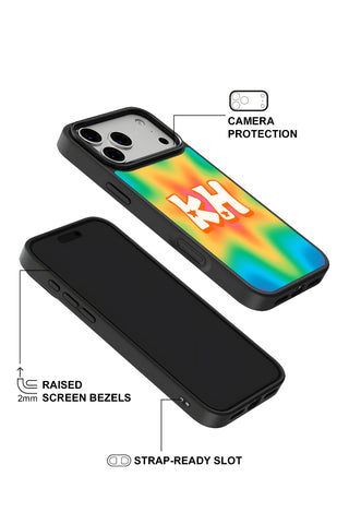 Raised camera bezel protection on personalized iPhone case by MultiCustomize