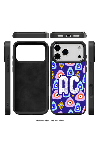 Exploded view showing multi-layer protection and MagSafe ring of custom iPhone case by MultiCustomize