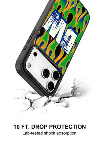 10ft drop protection and shock absorption of custom iPhone case by MultiCustomize