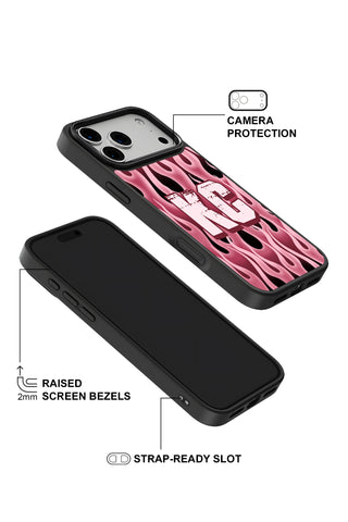 Raised camera bezel protection on personalized iPhone case by MultiCustomize