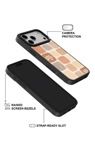 Raised camera bezel protection on personalized iPhone case by MultiCustomize