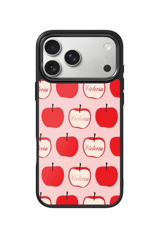 Custom name iPhone 17 Pro Max Case, Apple Slice Design by MultiCustomize