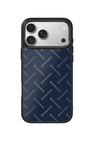 Custom Name iPhone 17 Pro Max Case, Nameprint Navy Design by MultiCustomize