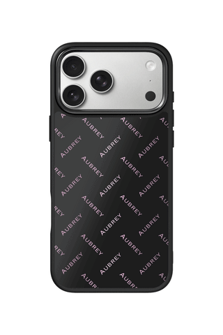 Custom Name iPhone 17 Pro Max Case, Nameprint Pink Design by MultiCustomize