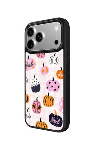 Side view and button details of custom monogram iPhone case by MultiCustomize