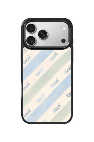 Custom Name iPhone 17 Pro Max Case, Pastel Tides Design by MultiCustomize