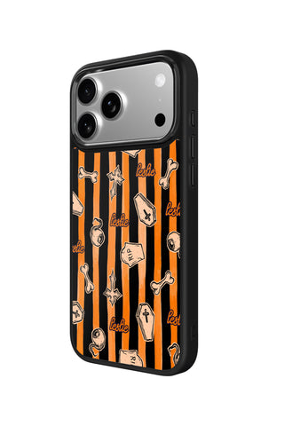 Side view and button details of custom monogram iPhone case by MultiCustomize