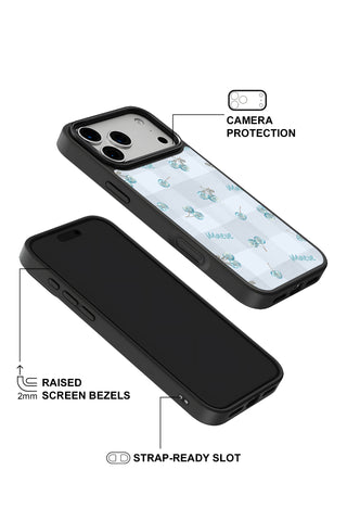 Raised camera bezel protection on personalized iPhone case by MultiCustomize