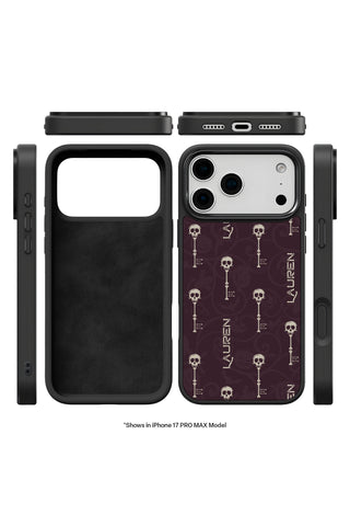 Exploded view showing multi-layer protection and MagSafe ring of custom iPhone case by MultiCustomize