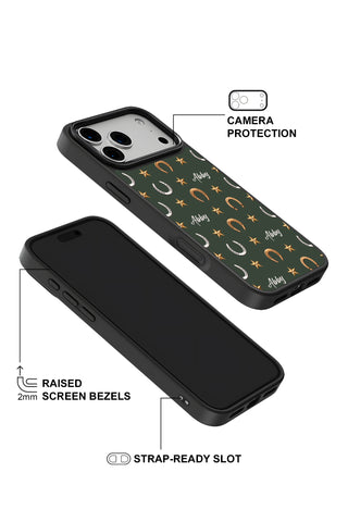 Raised camera bezel protection on personalized iPhone case by MultiCustomize