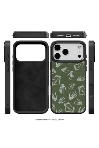 Exploded view showing multi-layer protection and MagSafe ring of custom iPhone case by MultiCustomize