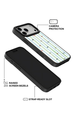 Raised camera bezel protection on personalized iPhone case by MultiCustomize